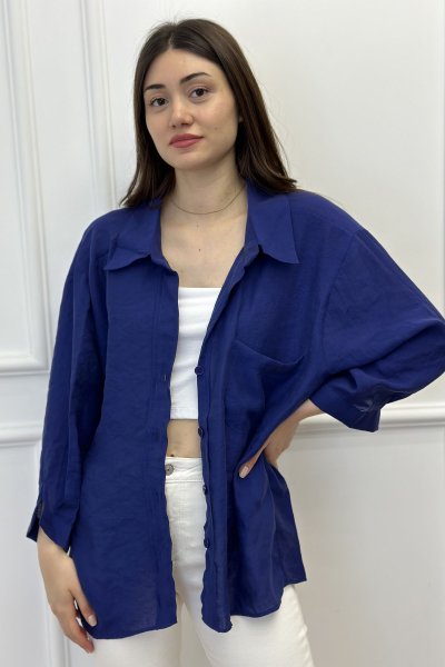 Omzu Düşük Oversize Gömlek