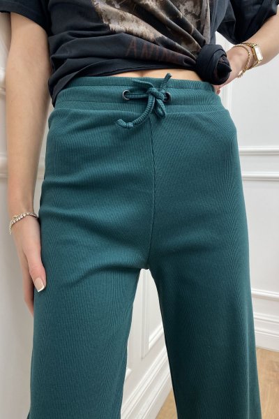 Fitilli Bol Paça Kaşkorse Kadın Pantolon