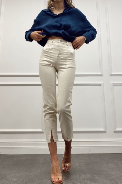 Mom Slim Fit Pantolon