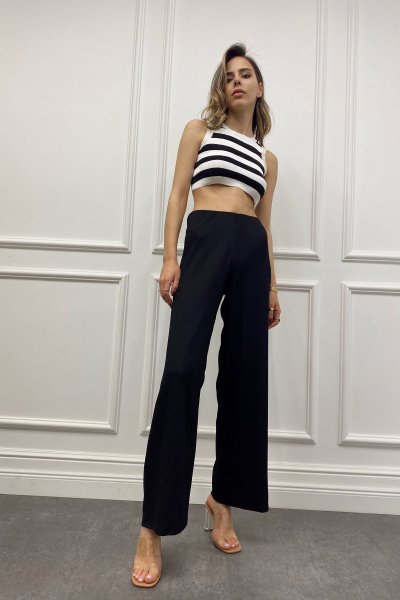 Bol Paça Dokulu Pantolon