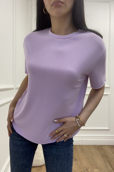 Modal Kumaş Bisiklet Yaka Tişört