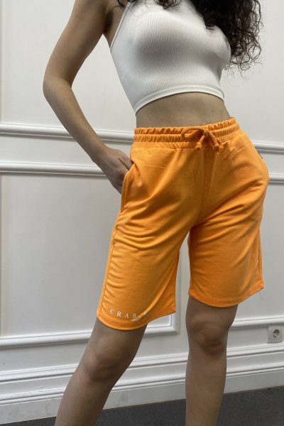 Yazılı Penye Şort