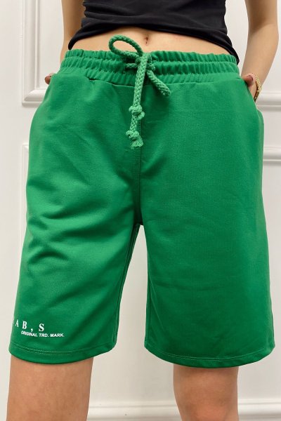 Yazılı Penye Şort