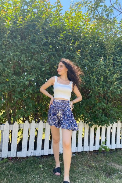 İp Kemerli Aller Şortlu Etek