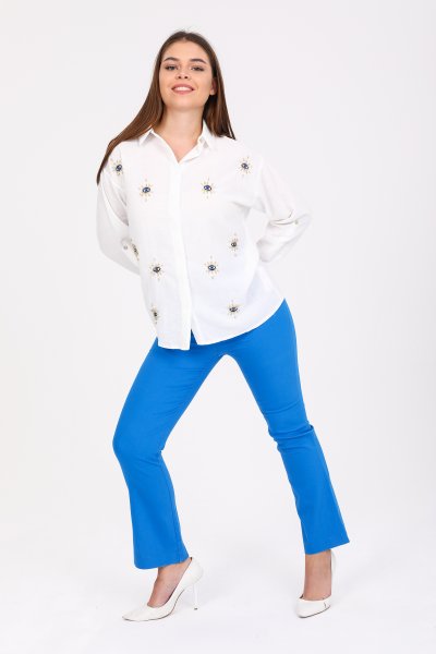 Göz İşlemeli Gömlek