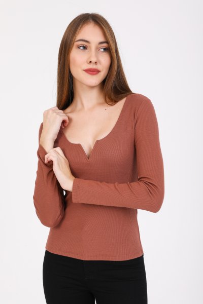 Damla Yaka Uzun Kollu Bluz