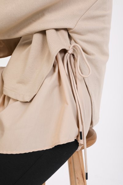 Gömlek Detay Sweatshirt