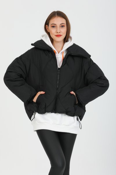 Baklava Dilmli Şişme Mont