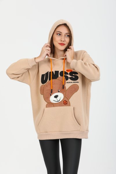 Ayıcık Nakışlı Sweatshirt