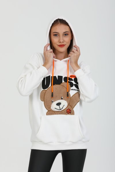 Ayıcık Nakışlı Sweatshirt