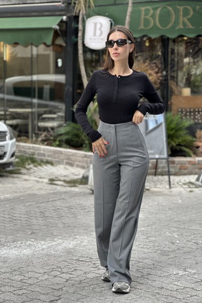 Kadın Flatolu Palazzo Pantolon