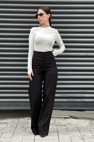 Kadın Flatolu Palazzo Pantolon