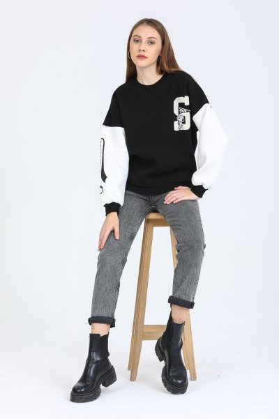 Nakış Detaylı Sweatshirt