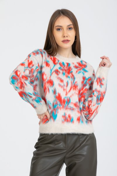 Bisiklet Yaka Şardonlu Kazak