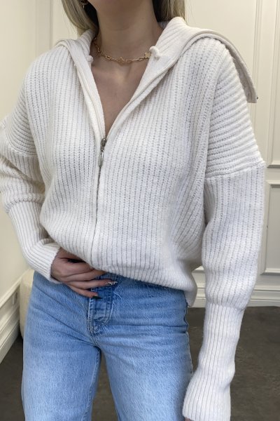 Kalın Fermuarlı Selanik Hırka