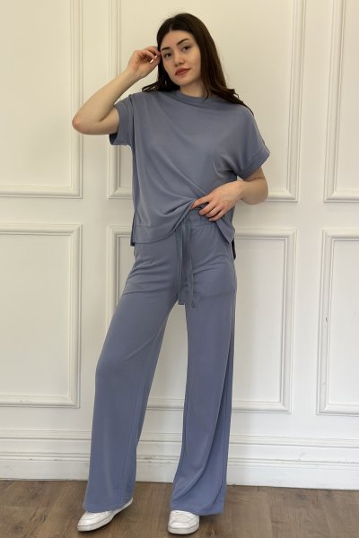 Bisiklet Yaka Kısa Kollu Takım