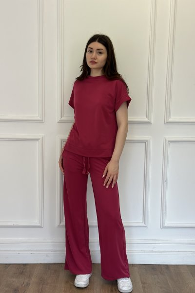 Bisiklet Yaka Kısa Kollu Takım