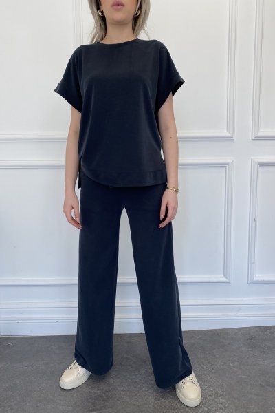 Bisiklet Yaka Kısa Kollu Takım