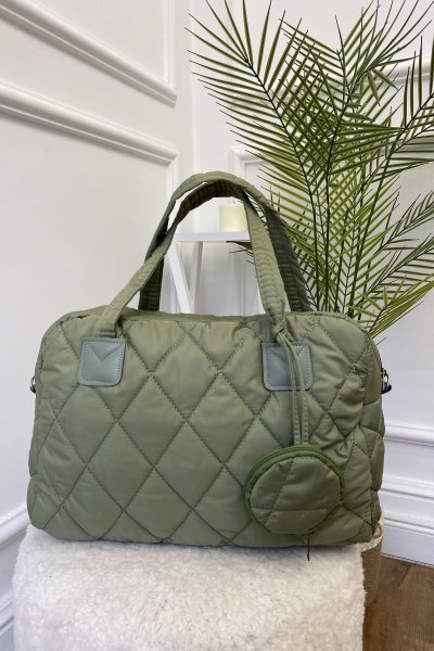 Kapitone Desen Omuz Çantası