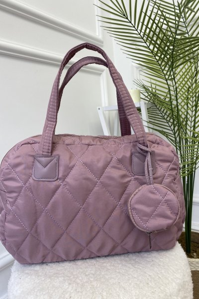 Kapitone Desen Omuz Çantası