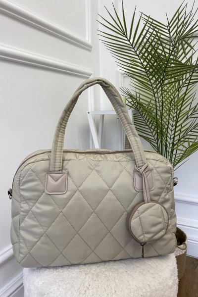 Kapitone Desen Omuz Çantası