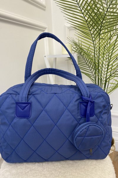 Kapitone Desen Omuz Çantası