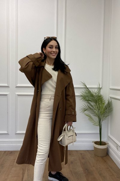 Kemerli Klasik Trenç