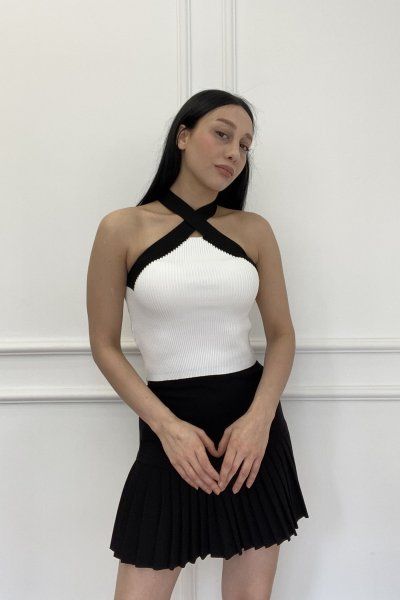 Renkli Çapraz Askılı Atlet