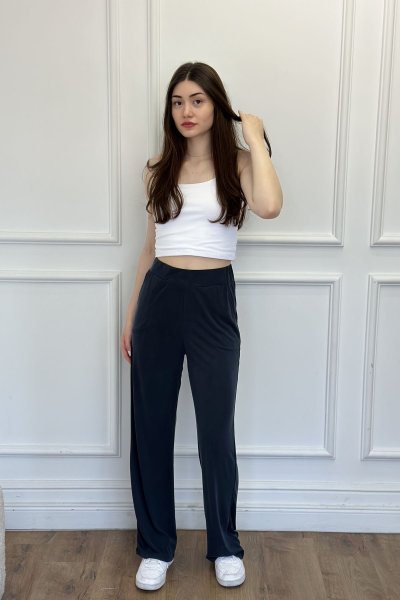 Bol Paça Orjinal Tensel Pantolon