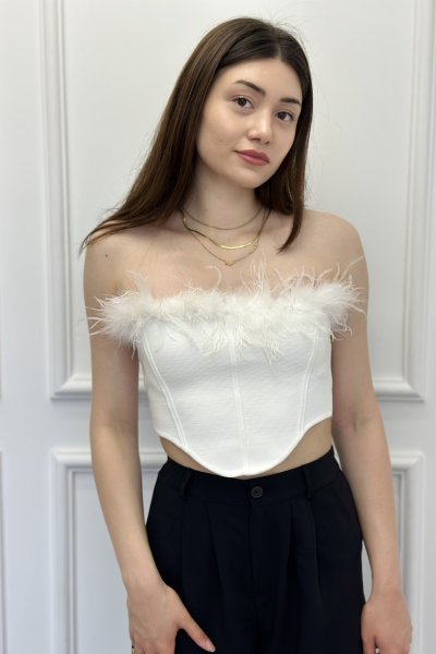 Kadın Otriş Tüylü Triko Top