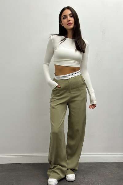 Beli Ters Kadın Palazzo Pantolon