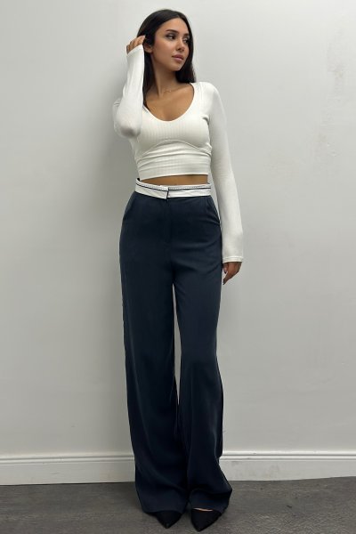 Beli Ters Kadın Palazzo Pantolon