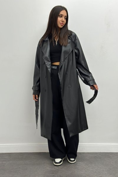 Pis Dikişli Kadın Trençkot