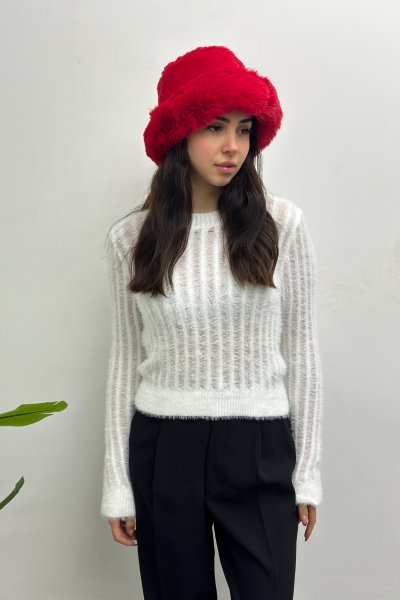 Peluş Kalpak Kadın Şapka
