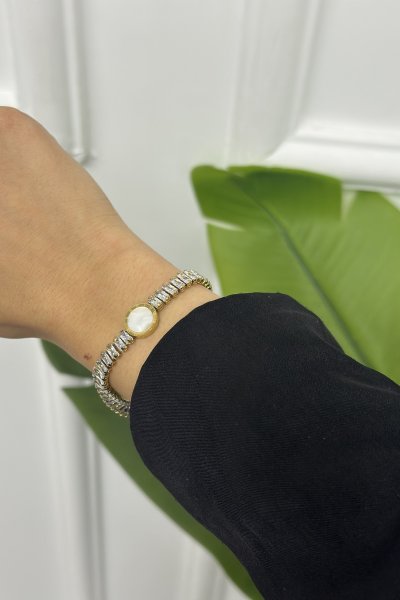 Kadın Roma Rakamlı Daire Bileklik