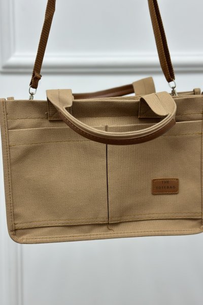 Kadın T-Bag Cepli Taşıma İpli Çanta