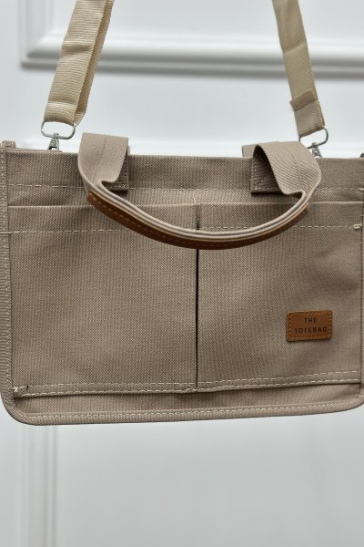 Kadın T-Bag Cepli Taşıma İpli Çanta