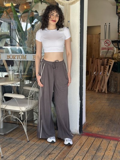 Kadın Yandan Biyeli Modal Kumaş Eşofman Altı