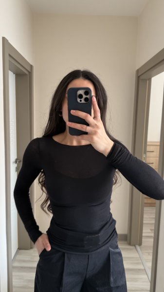 Kadın Kayık Yaka Modal Kaşmir Ultra Hafif Bluz