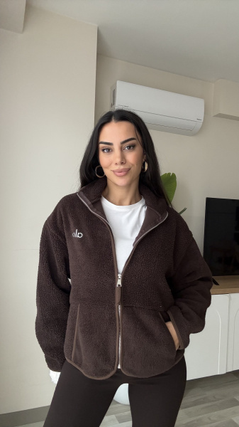 Kadın Al Düz Renk Polar